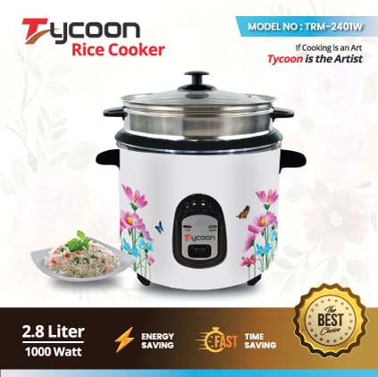 Tycoon Rice Cooker 2.8L White